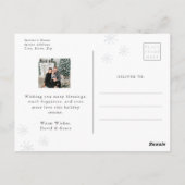 SneeuwfotokerstBriefkaart Briefkaart (Achterkant)