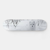 sneeuwfox in winterBossen Persoonlijk Skateboard (Horizontaal)