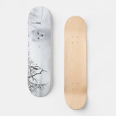 sneeuwfox in winterBossen Persoonlijk Skateboard (Voorkant)