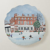 Sneeuwfun. 1991 rond kussen (Achterkant)