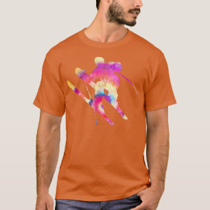 Sneeuwgalg Grafisch Kunst Afdrukbeeld Verf Ski Res T-shirt
