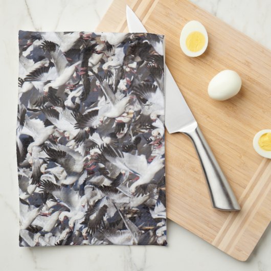 Sneeuwgans, afgebroken theedoek (Quarter Fold)