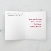 Sneeuwganzen Kerst Kaart (Binnen)