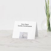 Sneeuwganzen Note Kaart (Achterkant)