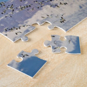 Sneeuwganzen tijdens de voorjaarstrek legpuzzel (Zijkant)