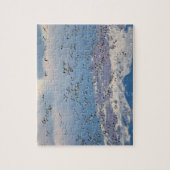 Sneeuwganzen tijdens de voorjaarstrek legpuzzel (Verticaal)