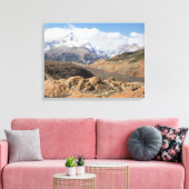 Sneeuwgebergte Canvas Afdruk (Insitu (Woonkamer))