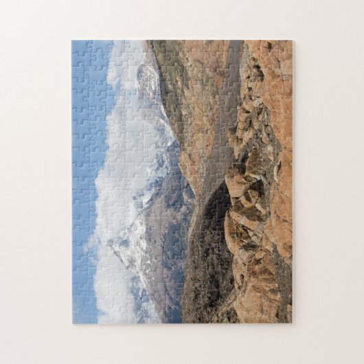 Sneeuwgebergte Legpuzzel (Verticaal)