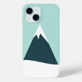 Sneeuwgebergte Scandinavische winterminimalistisch Case-Mate iPhone Case (Achterkant)