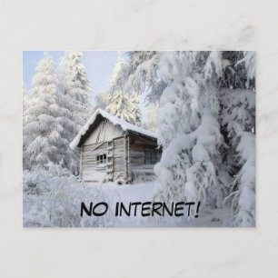 sneeuwgebonden briefkaart