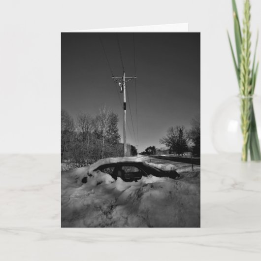 "Sneeuwgebonden" kerstkaart Kaart (Voorkant)