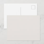 Sneeuwgebonden vaste kleur briefkaart (Voorkant / Achterkant)