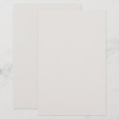 Sneeuwgebonden vaste kleur briefpapier (Voorkant / Achterkant)