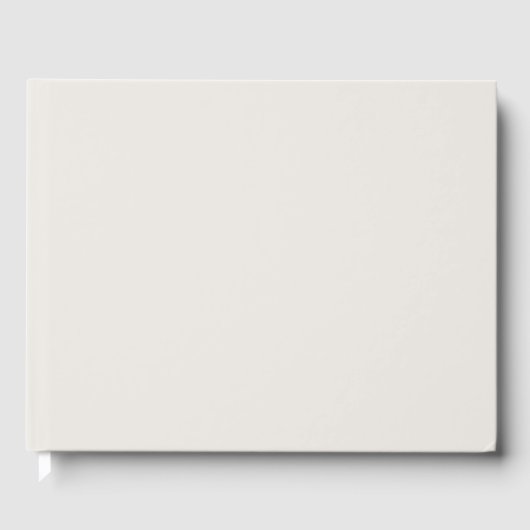 Sneeuwgebonden vaste kleur gastenboek (Voorkant)