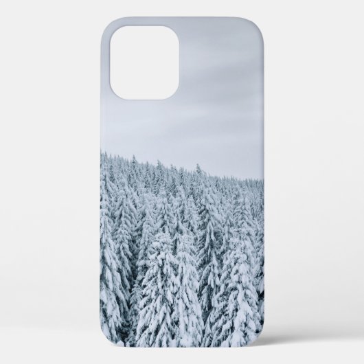 SNEEUWGEDEKTE BOMEN TIJDENS DE DAG Case-Mate iPhone CASE (Achterkant)