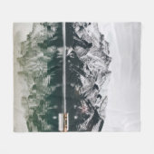 SNEEUWGEDEKTE MOUNTAIN FLEECE DEKEN (Voorkant (Horizontaal))