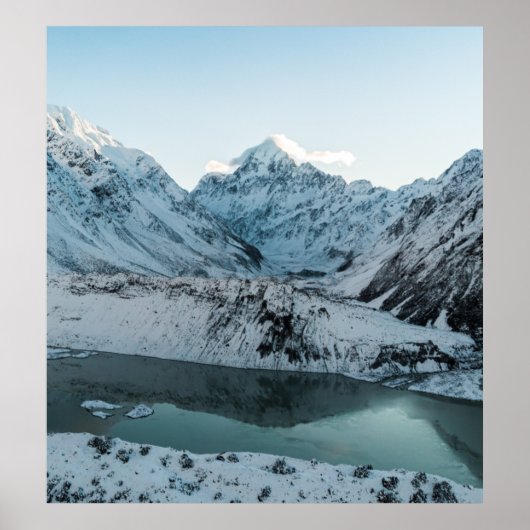 SNEEUWGEDEKTE MOUNTAIN NEAIR LICHAAM WATER POSTER (Voorkant)