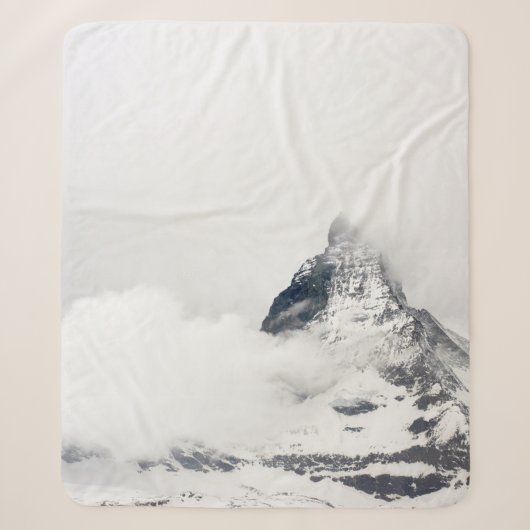 SNEEUWGEDEKTE MOUNTAINE SHERPA DEKEN (Voorkant)