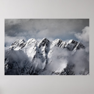 SNEEUWGEDEKTE MOUNTAINEN POSTER