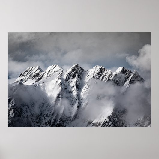 SNEEUWGEDEKTE MOUNTAINEN POSTER (Voorkant)