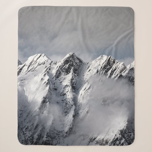 SNEEUWGEDEKTE MOUNTAINEN SHERPA DEKEN (Voorkant)