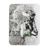 Sneeuwgedekte trekker magneet (Verticaal)