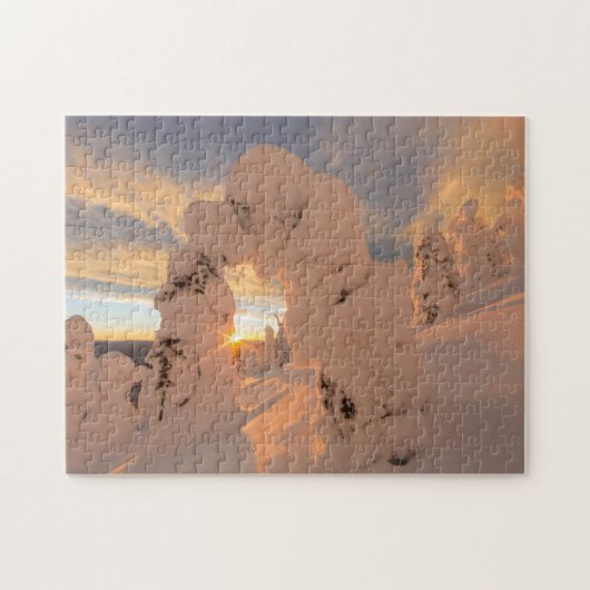 Sneeuwgeesten in het Whitefish-gebergte Legpuzzel (Horizontaal)