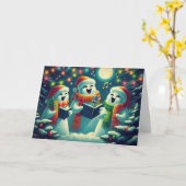 Sneeuwgeesten Kaart (Gele Bloem)