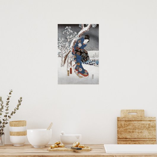 Sneeuwgeisha - Posters en Prints (Keuken)