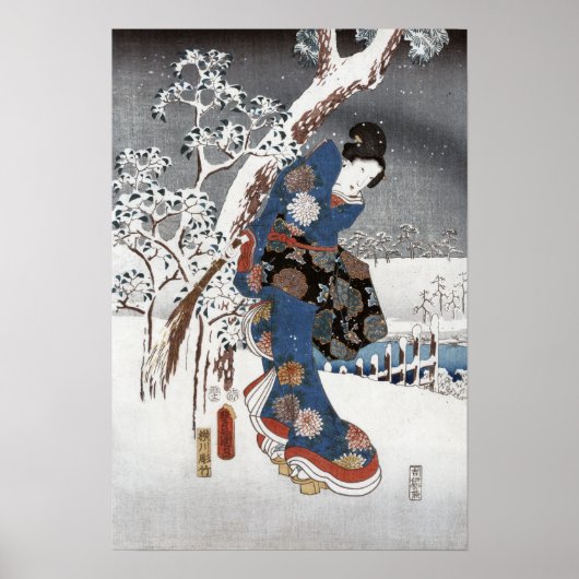 Sneeuwgeisha-Posters en -Prints Poster (Voorkant)