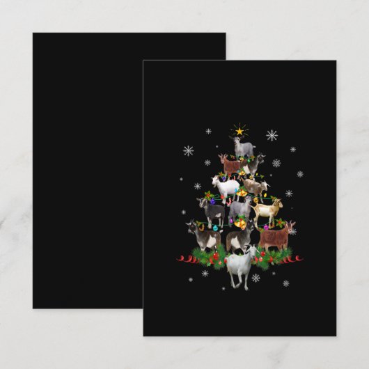 Sneeuwgeitenvlees Bedankkaart (Voorkant / Achterkant)