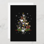 Sneeuwgeitenvlees Feestdagenkaart (Voorkant / Achterkant)