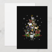 Sneeuwgeitenvlees Feestdagenkaart (Voorkant / Achterkant)