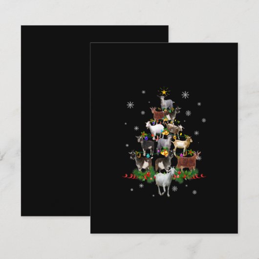 Sneeuwgeitenvlees Kaart (Voorkant / Achterkant)