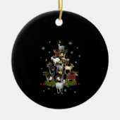 Sneeuwgeitenvlees Keramisch Ornament (Voorkant)