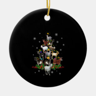 Sneeuwgeitenvlees Keramisch Ornament