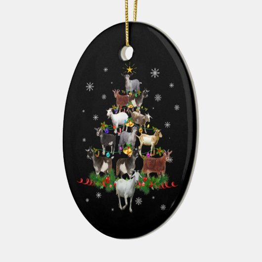 Sneeuwgeitenvlees Keramisch Ornament (Links)