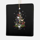 Sneeuwgeitenvlees Keramisch Ornament (Links)