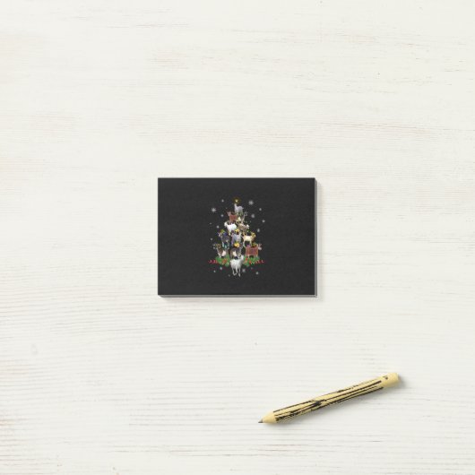 Sneeuwgeitenvlees Post-it® Notes (Op bureau)