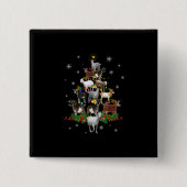 Sneeuwgeitenvlees Vierkante Button 5,1 Cm (Voorkant)