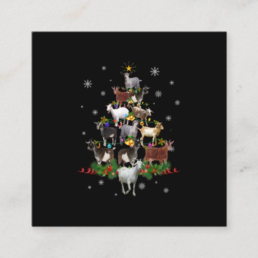 Sneeuwgeitenvlees Vierkante Visitekaartje (Voorkant)