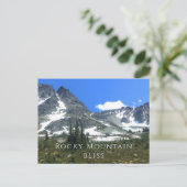 Sneeuwgekookte Rocky Mountains blises Briefkaart (Staand voorkant)