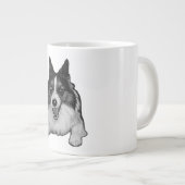 Sneeuwgekuste Corgi Hallo Grote Koffiekop (Voorkant rechts)