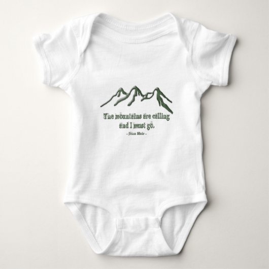 Sneeuwgestookte mtns roepen John Muir Romper (Voorkant)