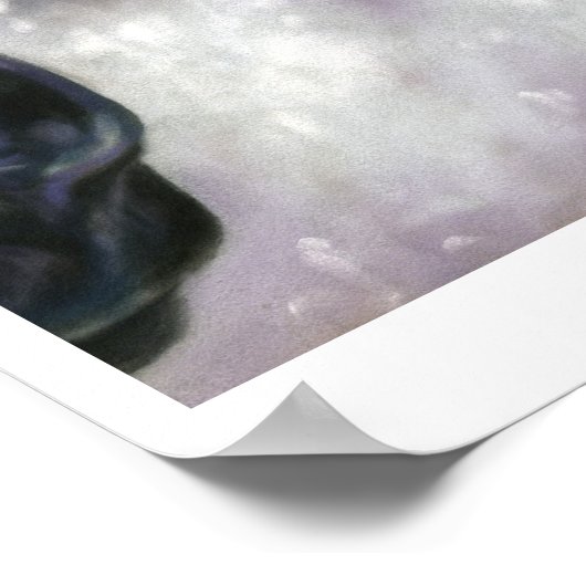 Sneeuwgezicht - Afdrukken Poster (Hoek)