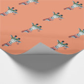 Sneeuwgiraf Cadeaupapier (Hoek)