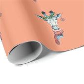 Sneeuwgiraf Cadeaupapier (Rol Hoek)