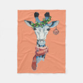 Sneeuwgiraf Fleece Deken (Voorkant)