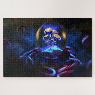 Sneeuwglobe (fluorescentie) legpuzzel