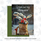 Sneeuwgolf winterseizoen wensen · Groen Feestdagenkaart